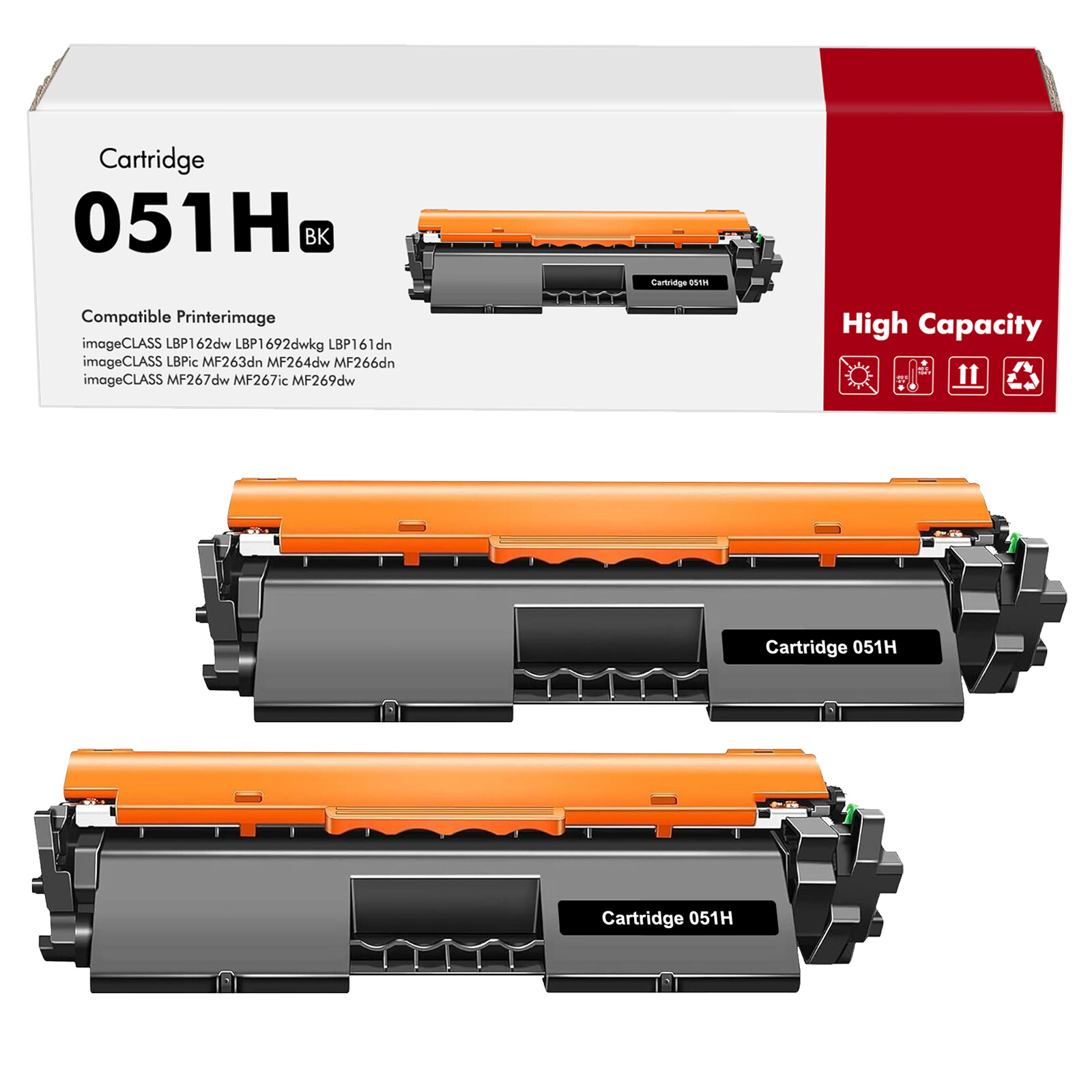 051H 051 Toner Cartridge High Yield Compatible Replacement for Canon 051H 051