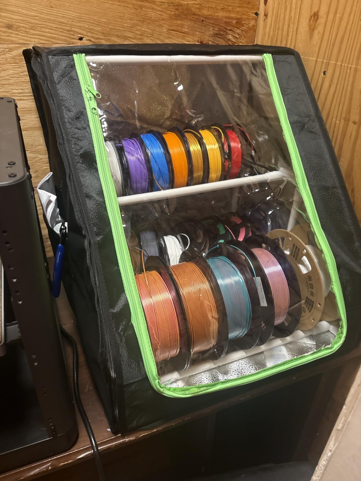 3D Printer Filament Storage Box 21 Spool 2 Tier Filament Holder Drying Rack