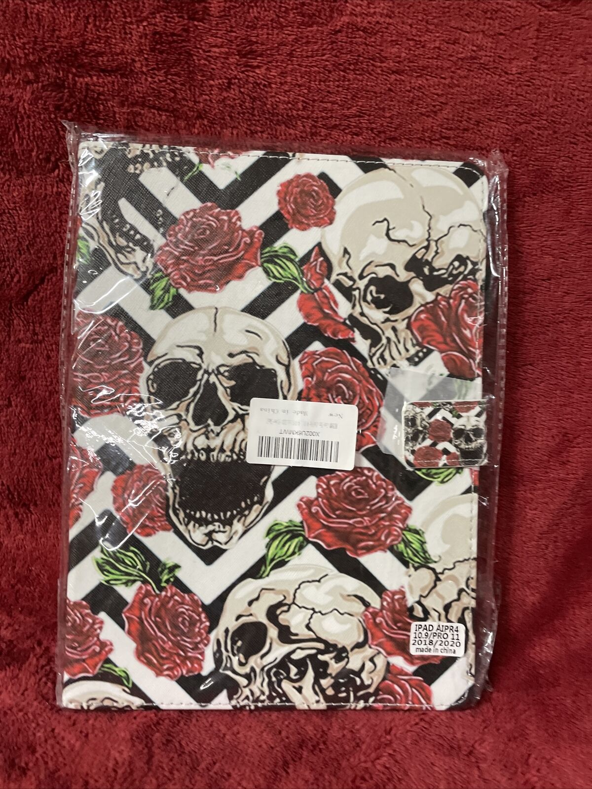 skull and roses iPad Air 4 10.9/pro 11 Case cover Dia De Los Muertos