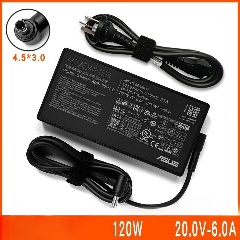 ADP-120VH B - FOR ASUS AC Adapter Charger 20V 6A 120W 4.5x3.0MM