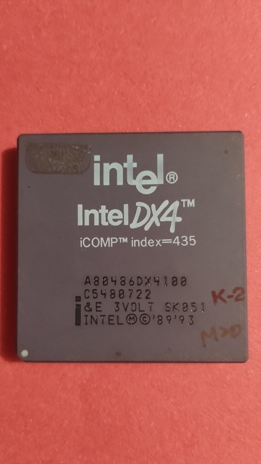 intel DX4 icomp index=435 (Gold) Vintage microprocessor/cpu