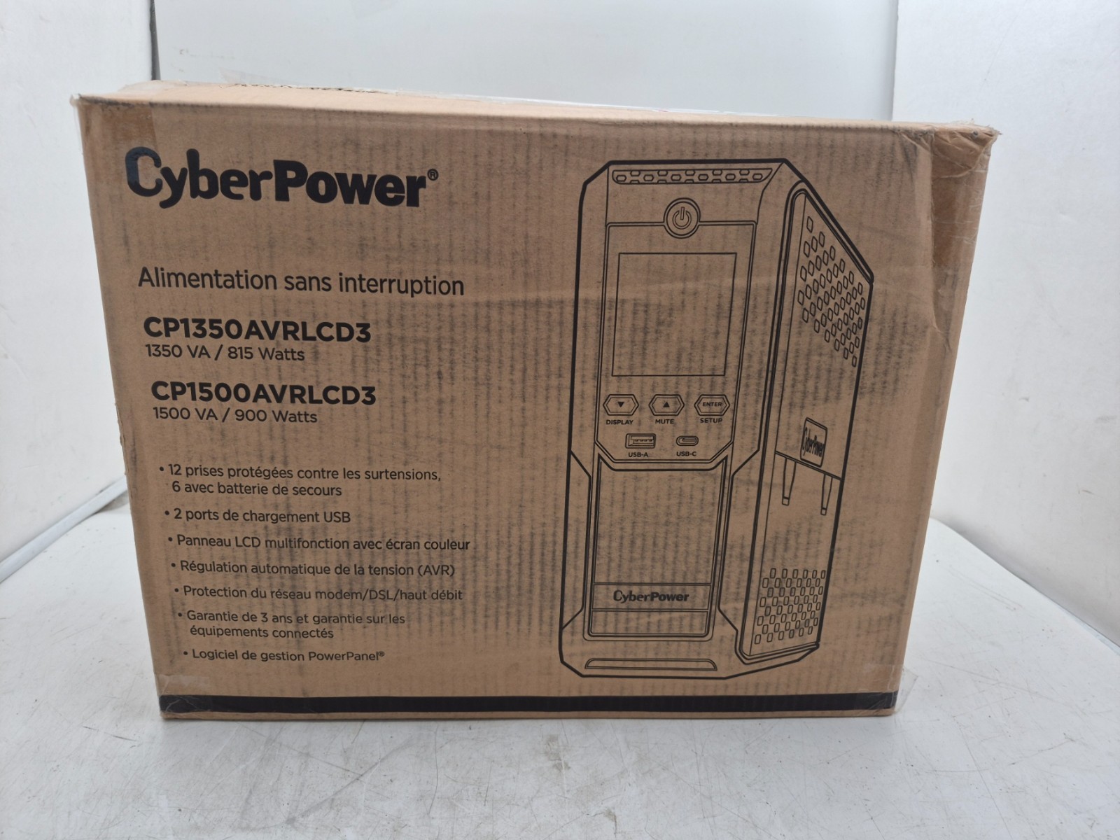 CyberPower Intelligent LCD Uninterruptible Power Supply CP1350AVRLCD3 #S