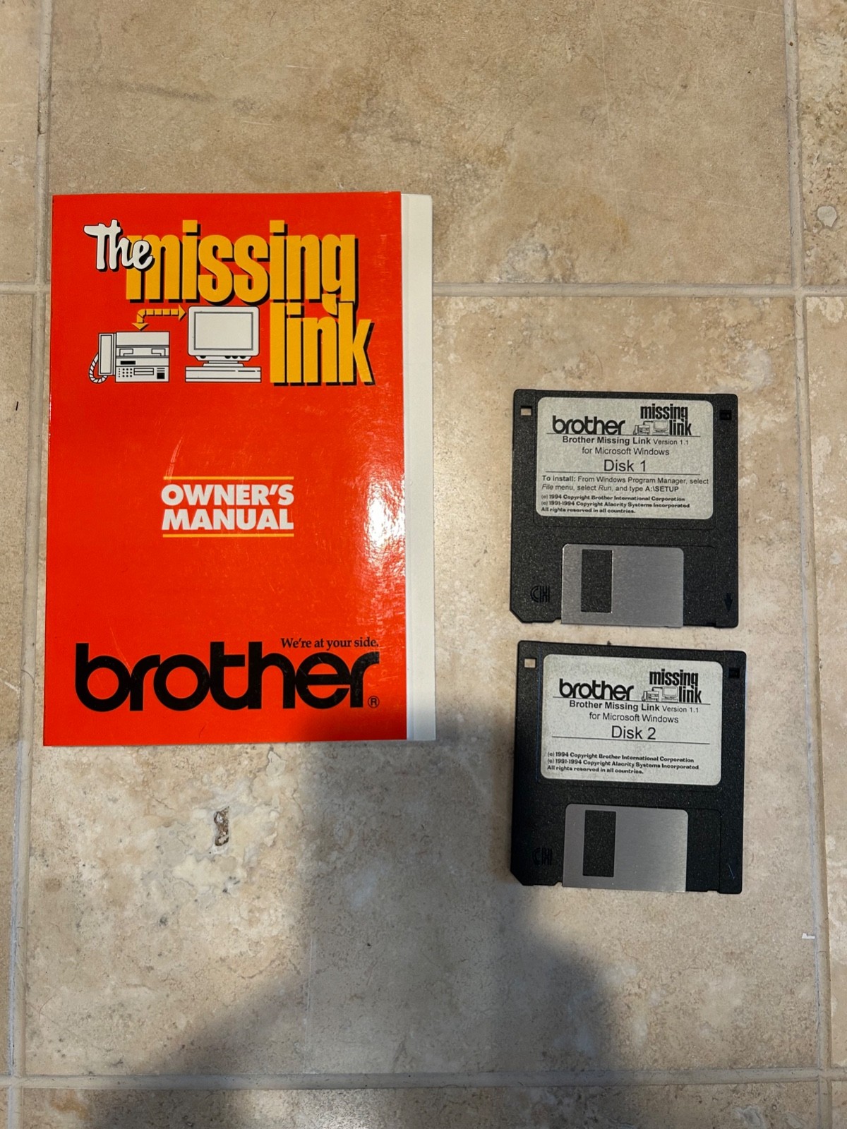 Brother- The Missing Link fax software & manual only