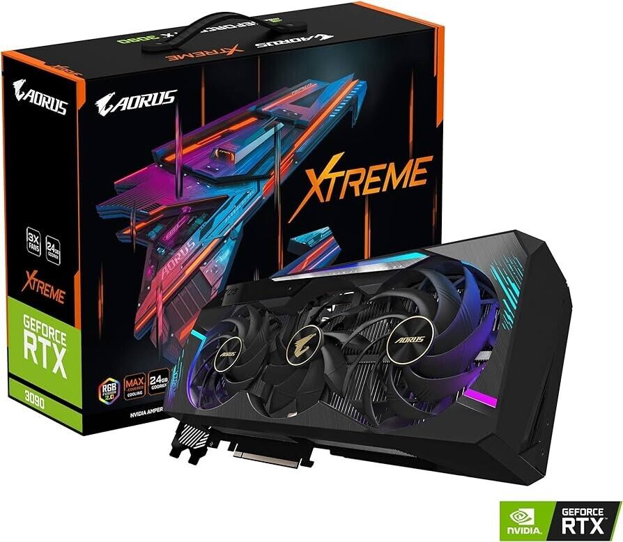 GIGABYTE AORUS GeForce RTX 3090 XTREME 24GB Graphics Card - GREAT CONDITION