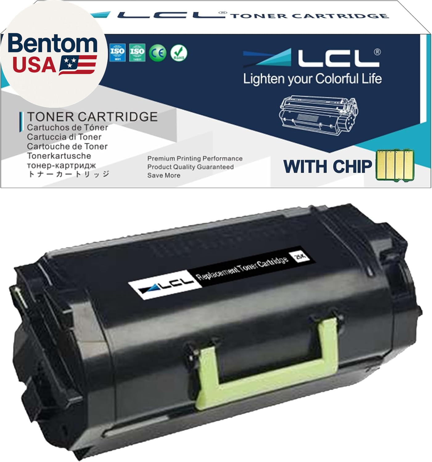 521H 52D1H00 52D1000 Black Toner Cartridge Replacement for Lexmark MS710 Ms710N