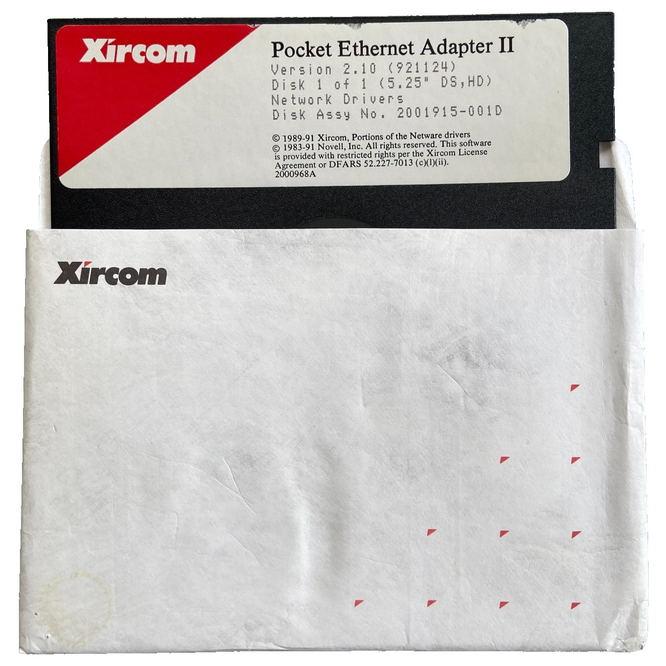 Computer Software Xircom Pocket Ethernet Adapter II Ver 2.10 Network Drivers VTG