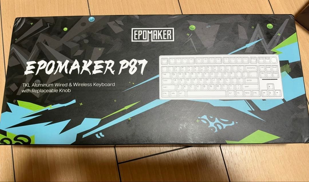 EPOMAKER Gaming Keyboard P87 TKL Wired Wireless Aluminum Knob Japanese Layout