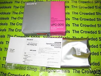 Sony UPC-3010 Color Printing Pack for 80 Prints NEW