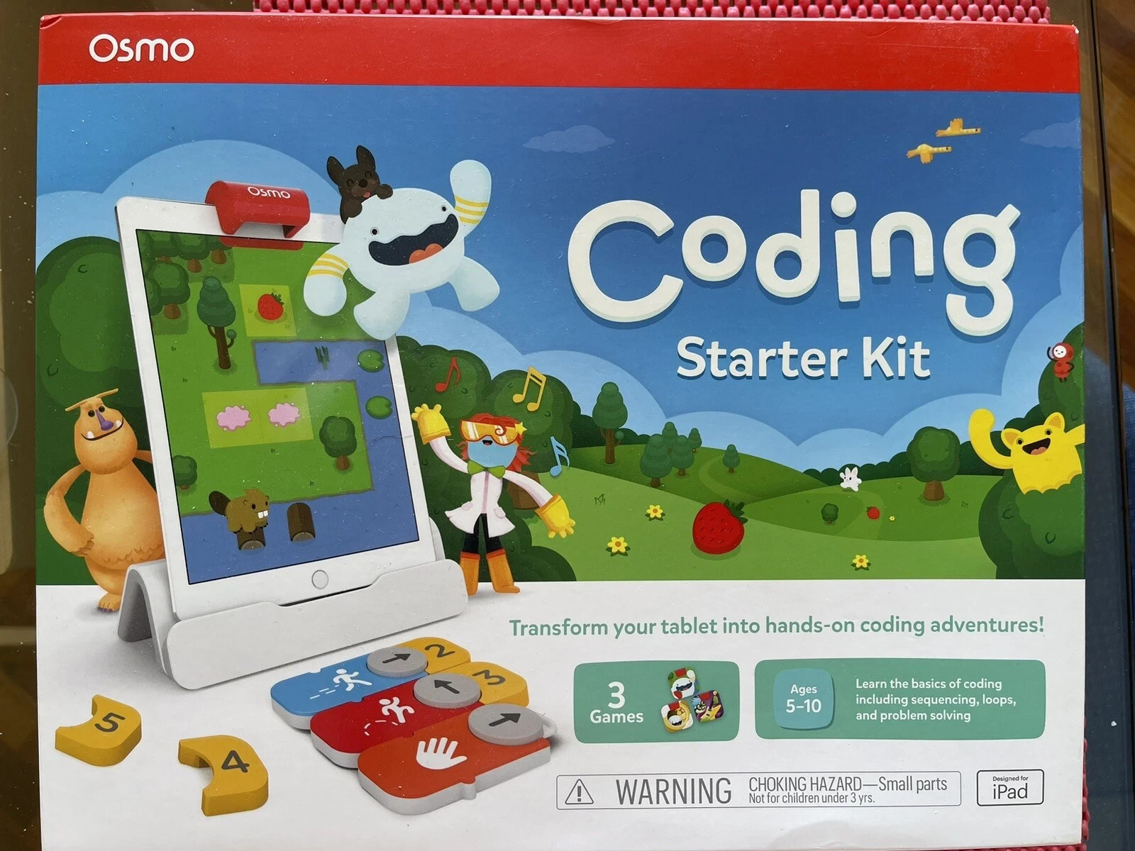Osmo Coding Starter Kit for Fire Tablet Authentic (Ages 5+) - Brand New In Box