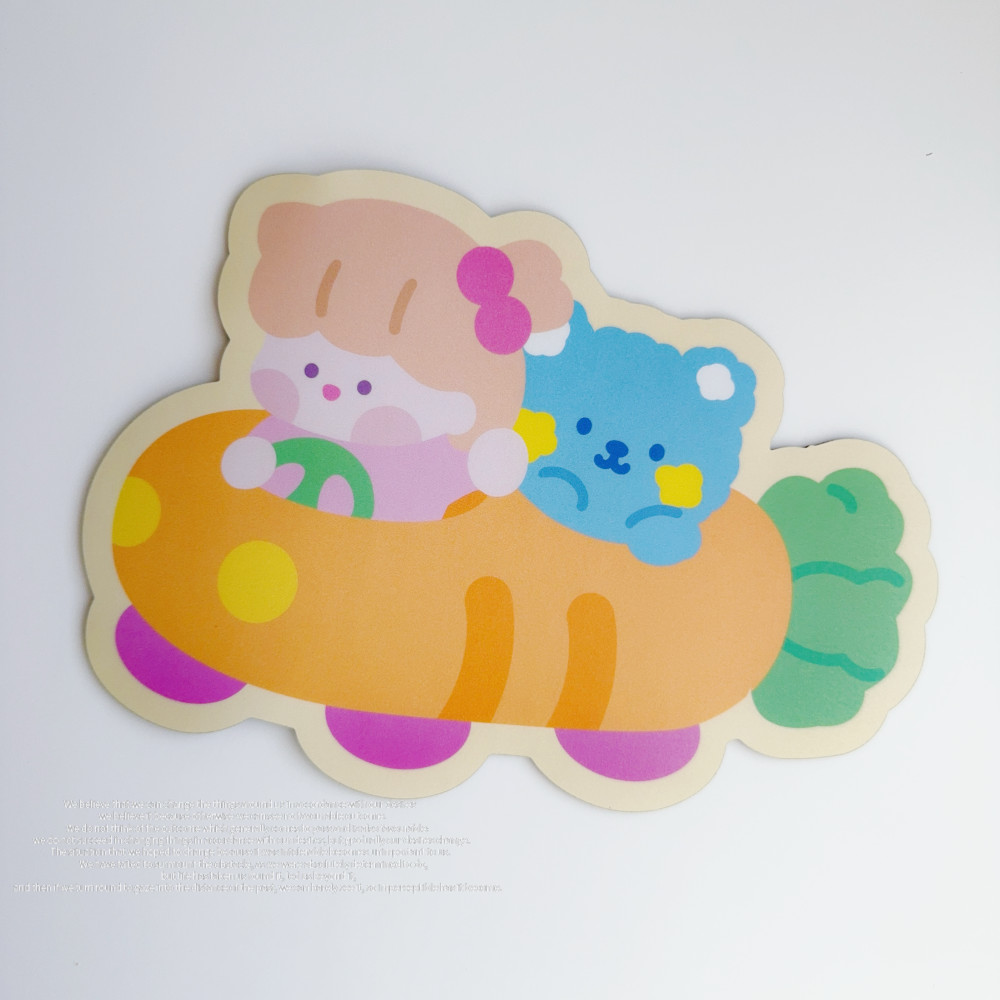 Cute Bear and Car Mouse Pads - Fun and Functional Desk Accessories