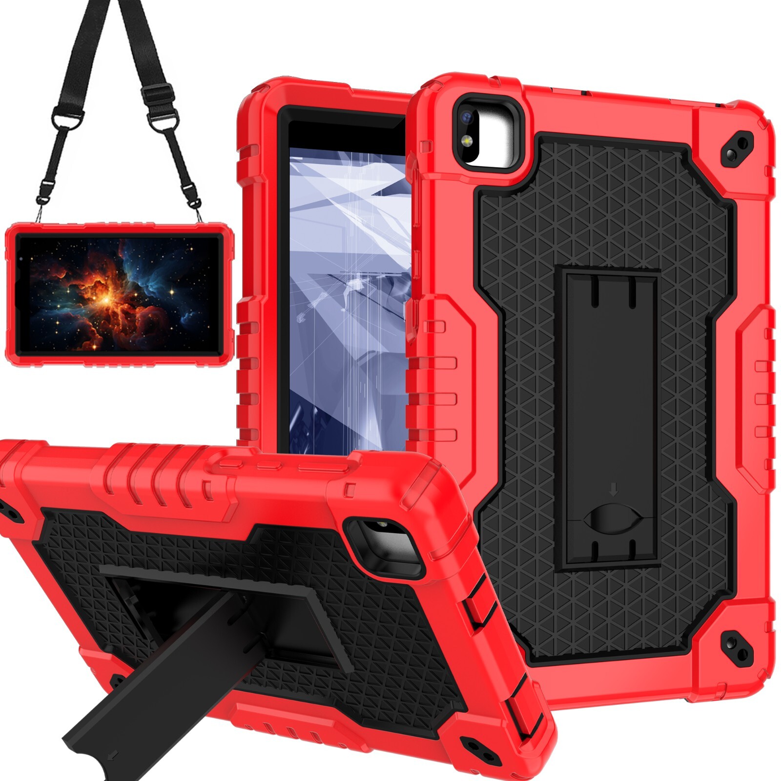 Case for Vortex Tab8 8inch kidsTablets Hybrid Shockproof Case Built in Kickstan