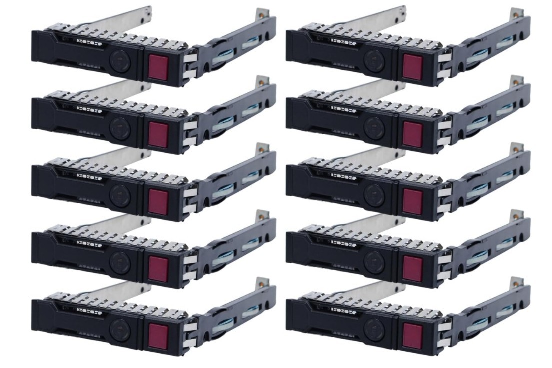 10-Pack Hard Drive Tray Caddy 2.5 SSD Caddy 651687-001 651699-001 Hard Drive