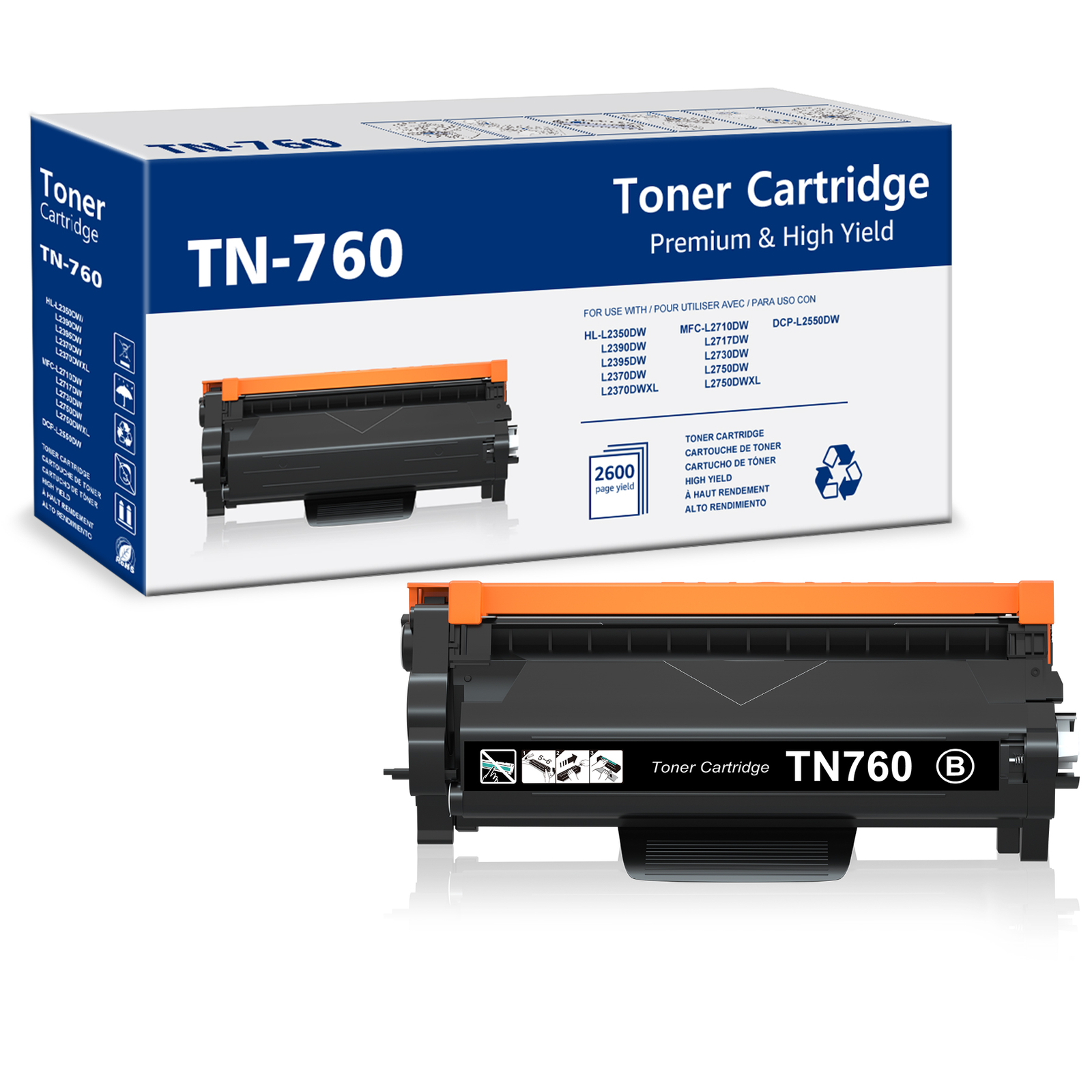 TN760 TN-730 Toner DR730 Drum Compatible For Brother DCP-L2550DW MFC-L2710DW Lot