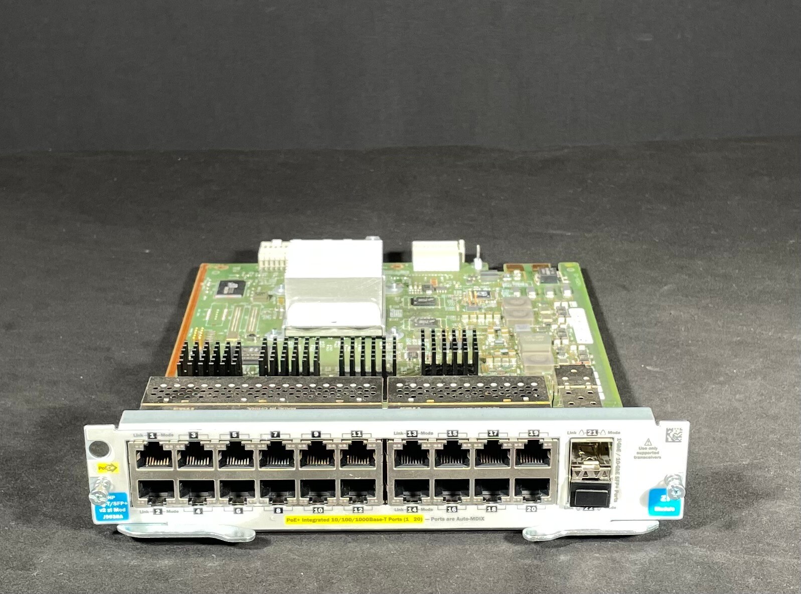 HP J9536A 20-port Gig-T PoE+/4-port SFP v2 Module - Same Day Shipping