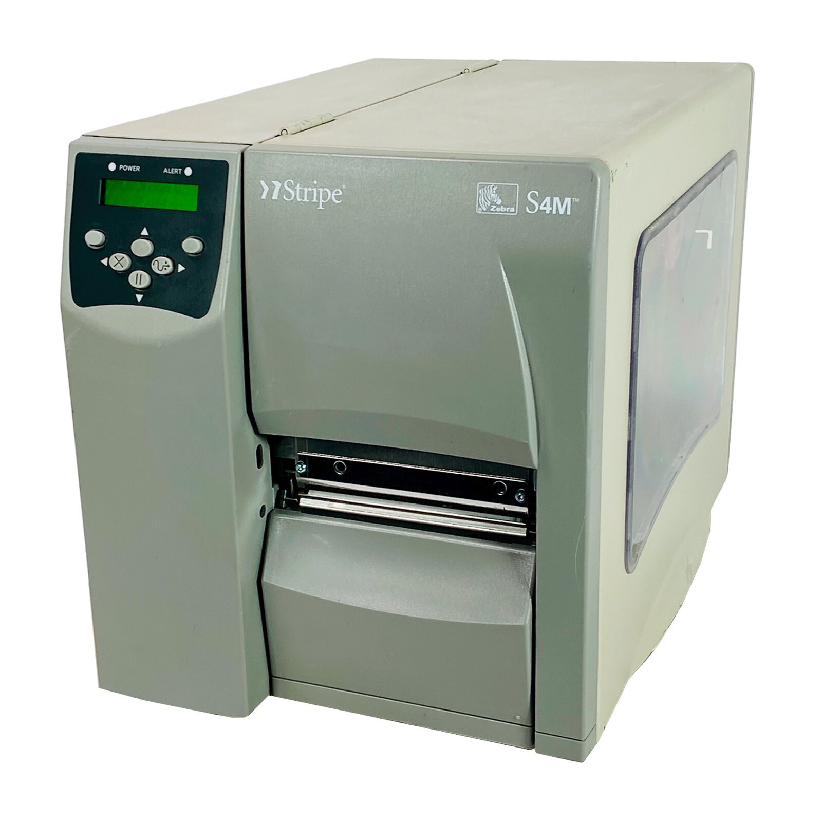 FULLY TESTED Zebra Stripe S4M Thermal Transfer Label Printer Ethernet USB Serial