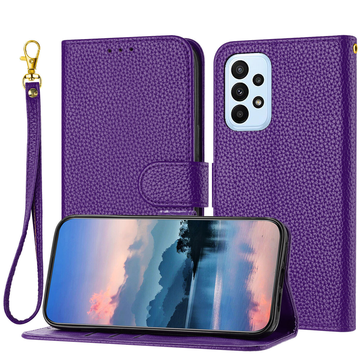 Strap Leather Wallet Cover Case For OnePlus 15 13 12 10 11 9 Nord CE 4 3 2 Lite