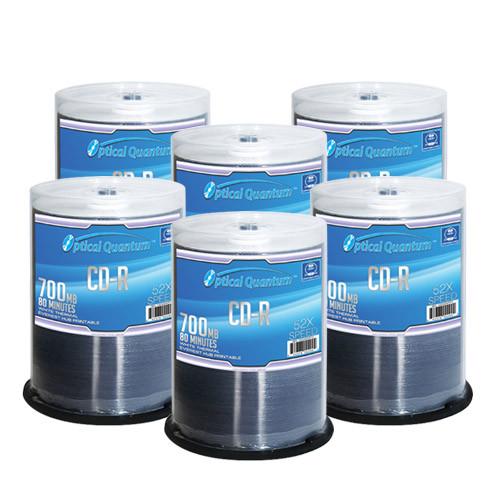 600 OQ 52x 80 min / 700 MB CD-R White Thermal Everest HUB Printable OQCD52WTP-E