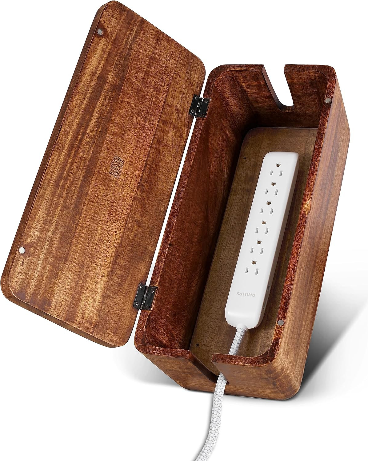 Large Cable Management Box - Cable Organizer Box and Power Strip Box for Electri