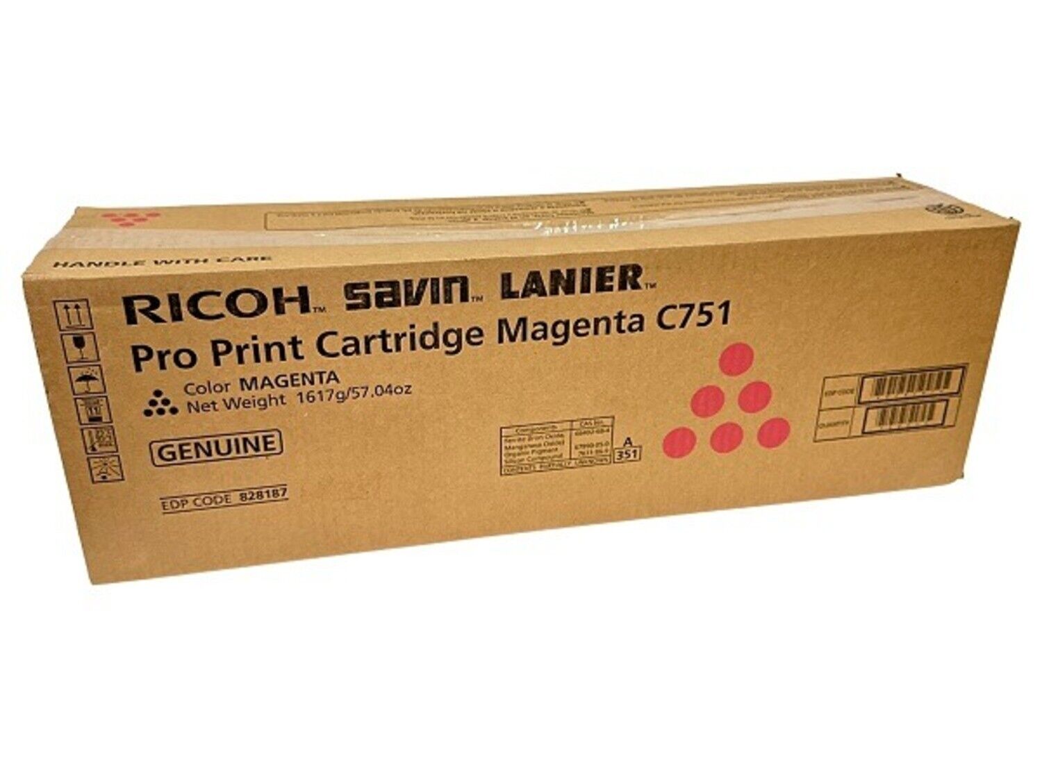 Genuine Ricoh 828187 Magenta Toner Cartridge