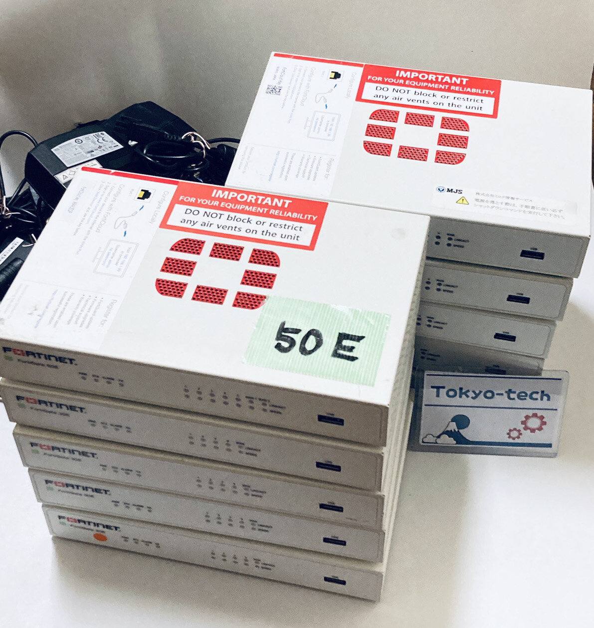 10 set Fortinet Fortigate  50E FG-50E Firewall Initialized with AC No License