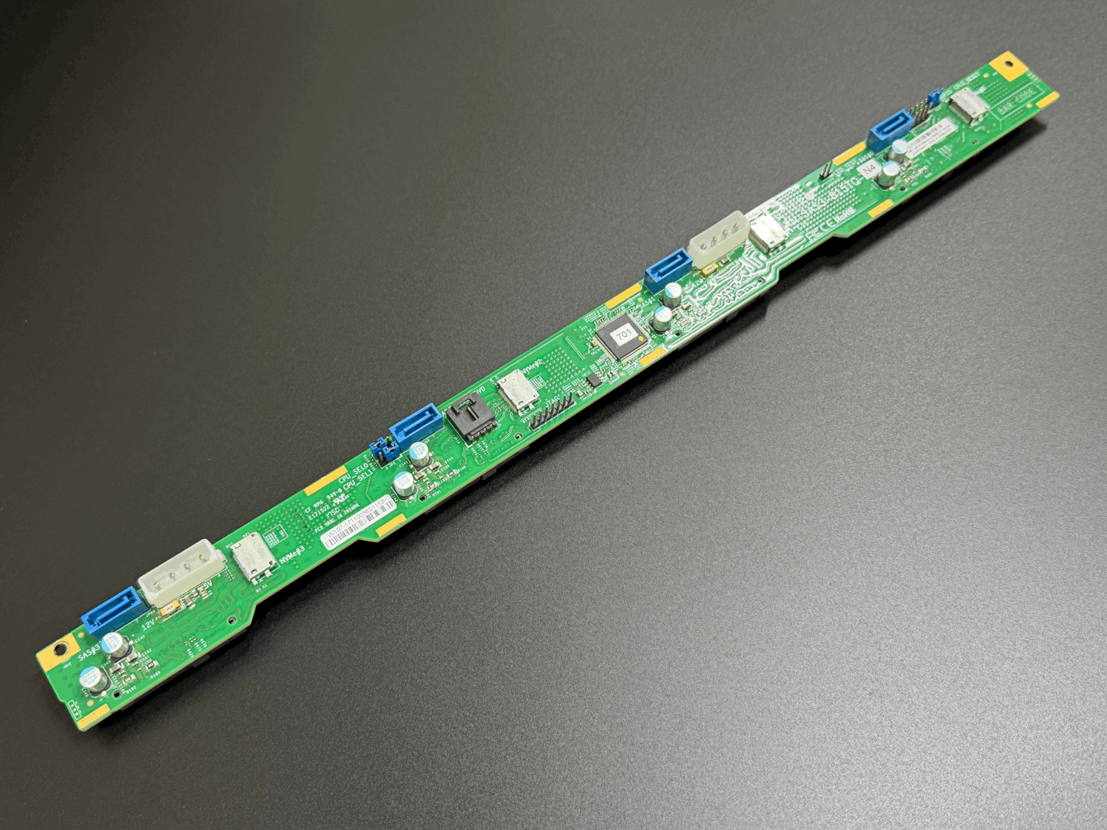 Supermicro BPN-SAS3-815TQ-N4 4x 3.5" 12Gb/s SAS3 6Gb/s SATA 1U Backplane w/ NVMe