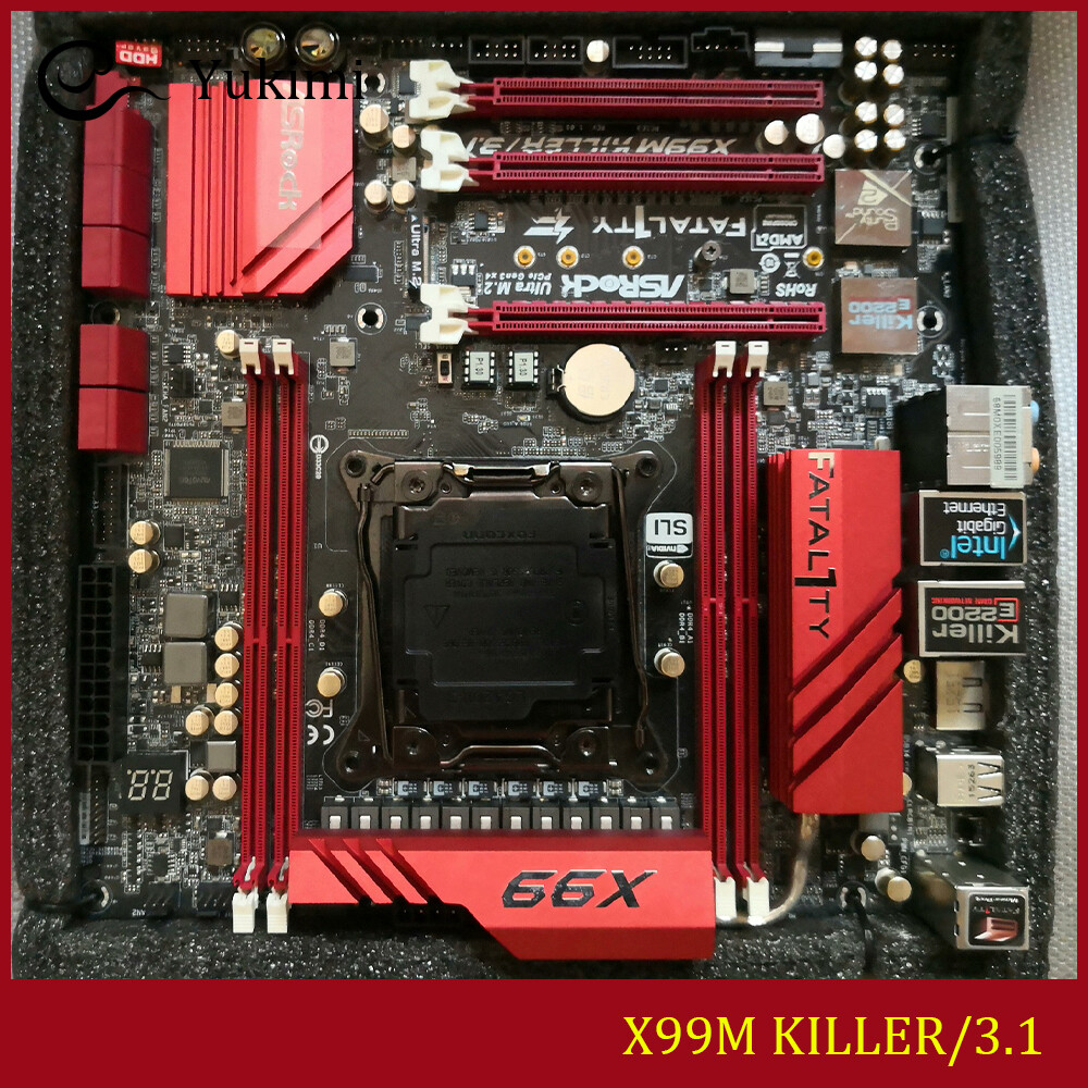 FOR ASROCK Fatal1ty X99M KILLER/3.1 DDR4*4 128GB Micro ATX Motherboard Test OK