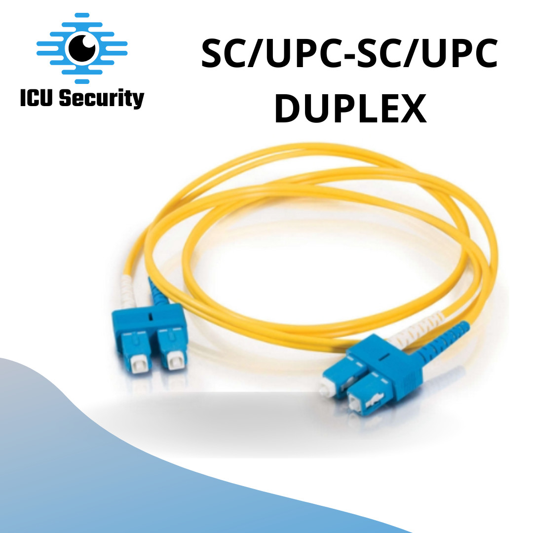8m SC-SC 9/125 OS2 Duplex Single-Mode PVC Fiber Optic Cable - Yellow