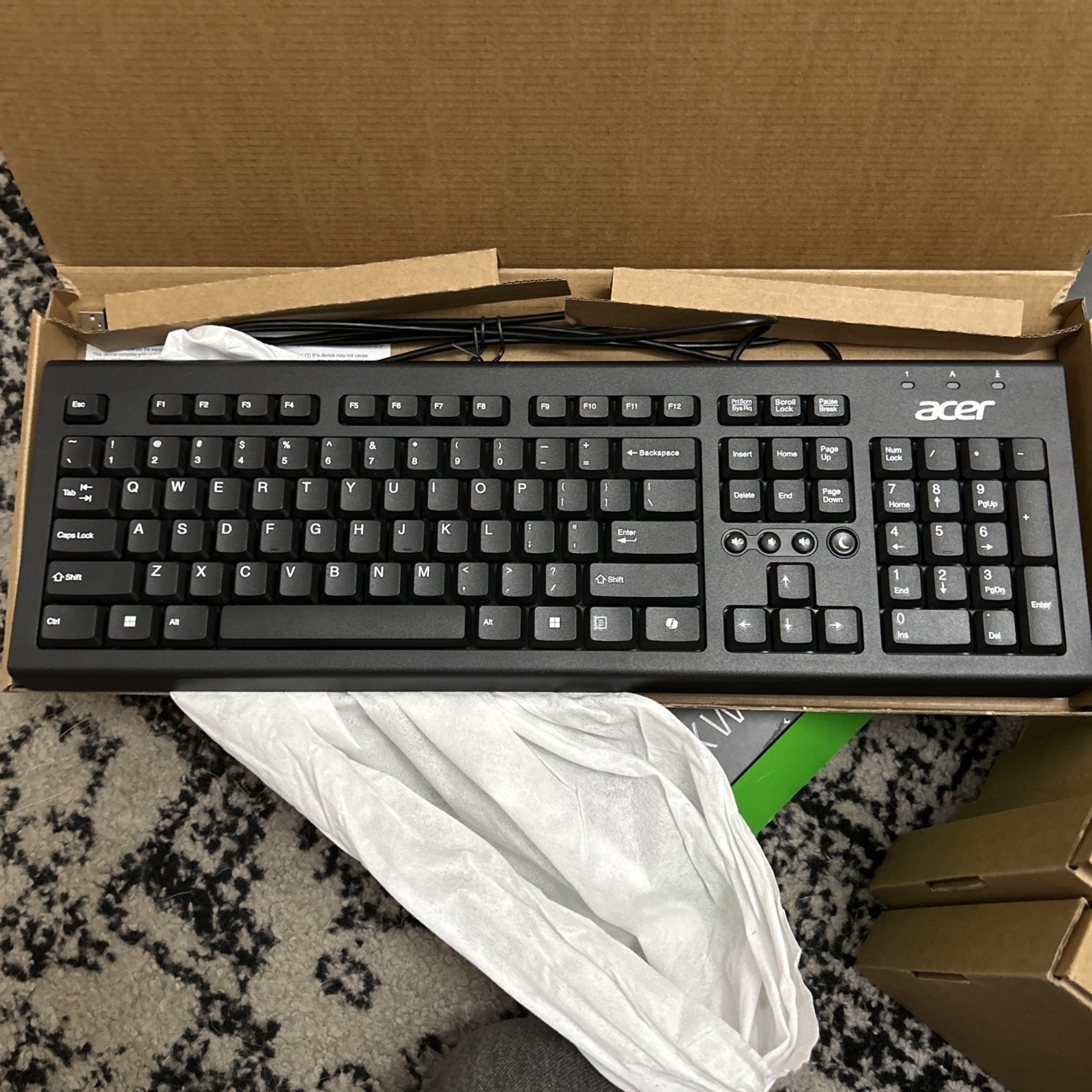 Brand New Acer Keyboard Model PR1101V 
