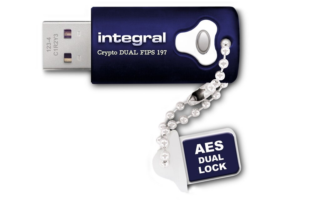 Integral 32GB Crypto DUAL FIPS 197 Encrypted USB3.0 INFD32GCRYDL3.0197
