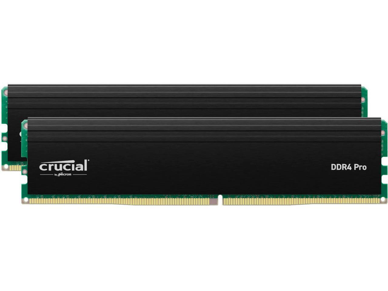 Crucial Pro 32GB (2 x 16GB) 288-Pin PC RAM DDR4 3200 (PC4 25600) Desktop Memory