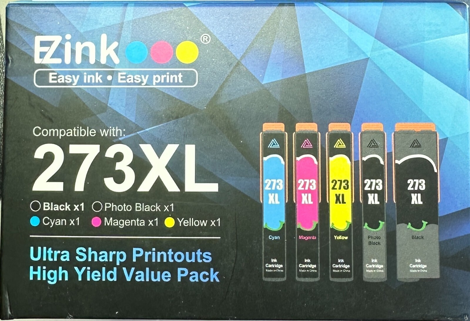 E-Z Ink  273 Ink Cartridge Replacement for Epson 273xl T273XL