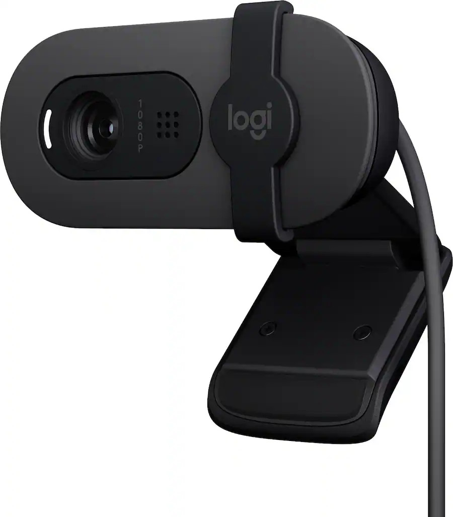 Logitech Brio 100 1080p Full HD Webcam for Meetings and Streaming - Graphite