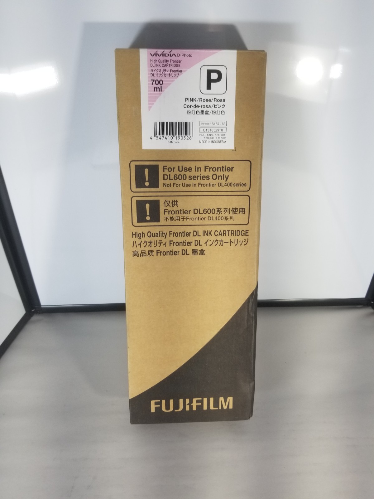 FUJIFILM 16187472 Pink 700ml Ink Cartridge for Frontier DL600 Series ONLY.