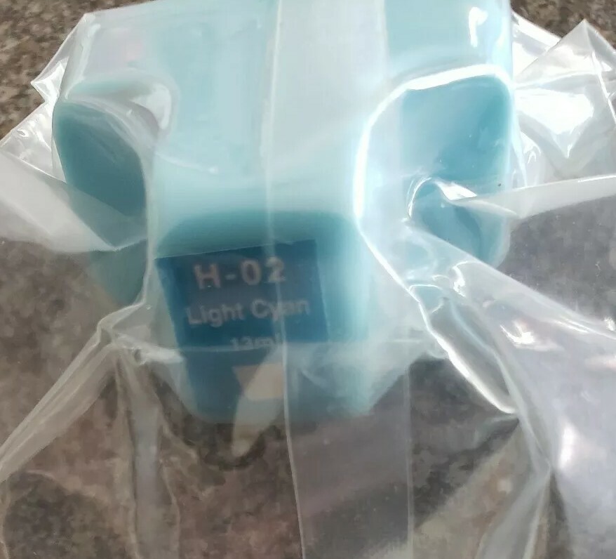HP 02 Light Cyan Colored Ink Cartridge, Standard, HP H-02, Sealed