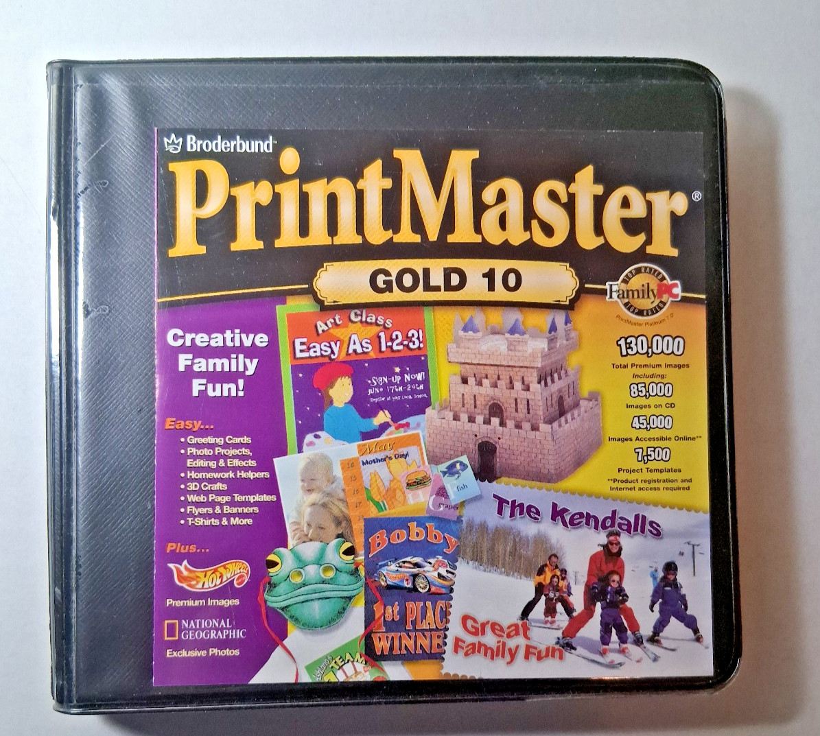 PrintMaster Gold 10 - 6 CD Suite Broderbund Software Windows 95/98/2000