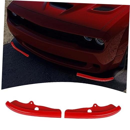 for Challenger Front Bumper Lip Splitter Protector Cover Trim for Small Red