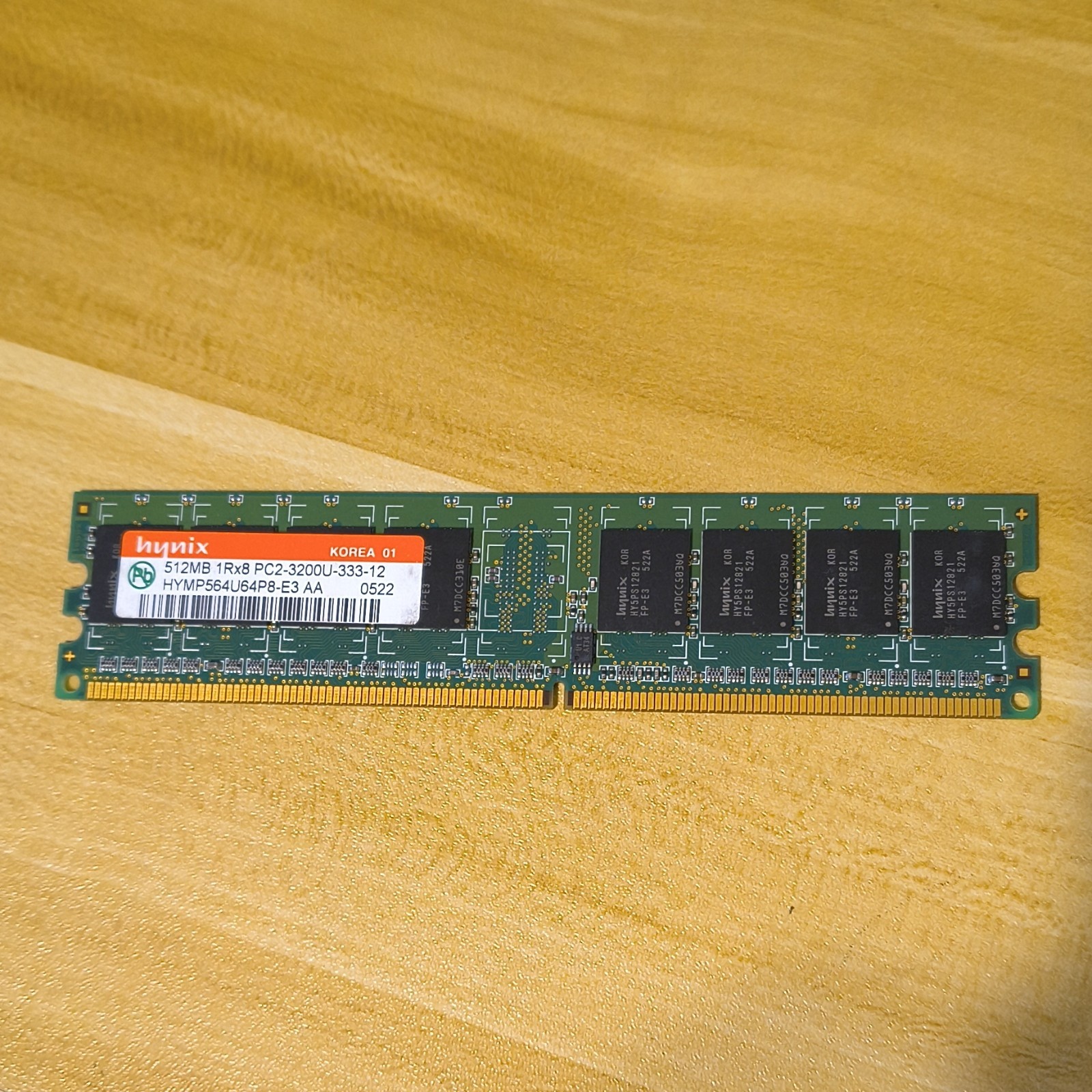 Hynix 512MB DDR2 SDRAM DIMM PC2-3200U-333 Memory HYMP564U64P8-E3 AA