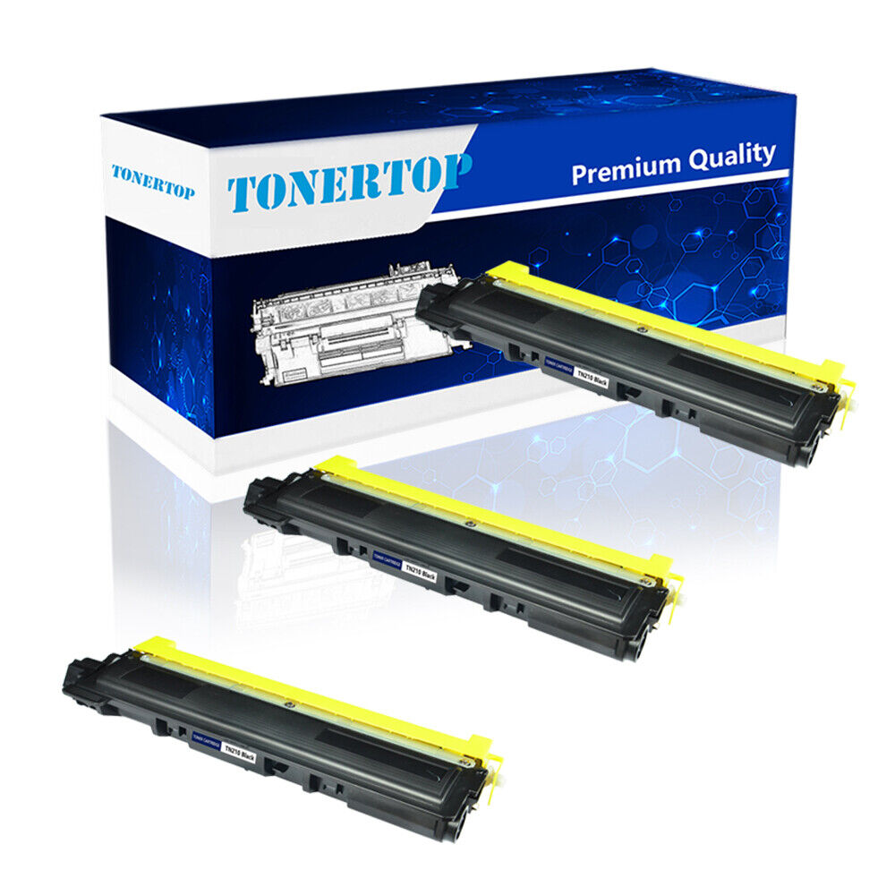 3PK TN210 TN-210 Black Toner Fits For Brother HL-3040CN HL-3045CN 3070CW Printer