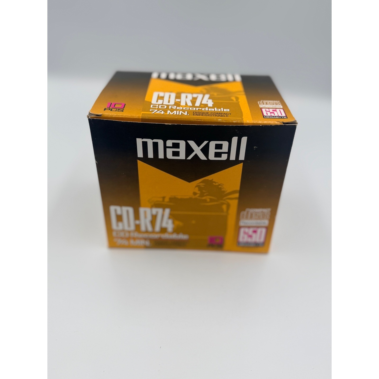 Maxell CD-R74 Blank Recordable Media 74 Min 650MB 10 Pack Slim Case 623310 Japan