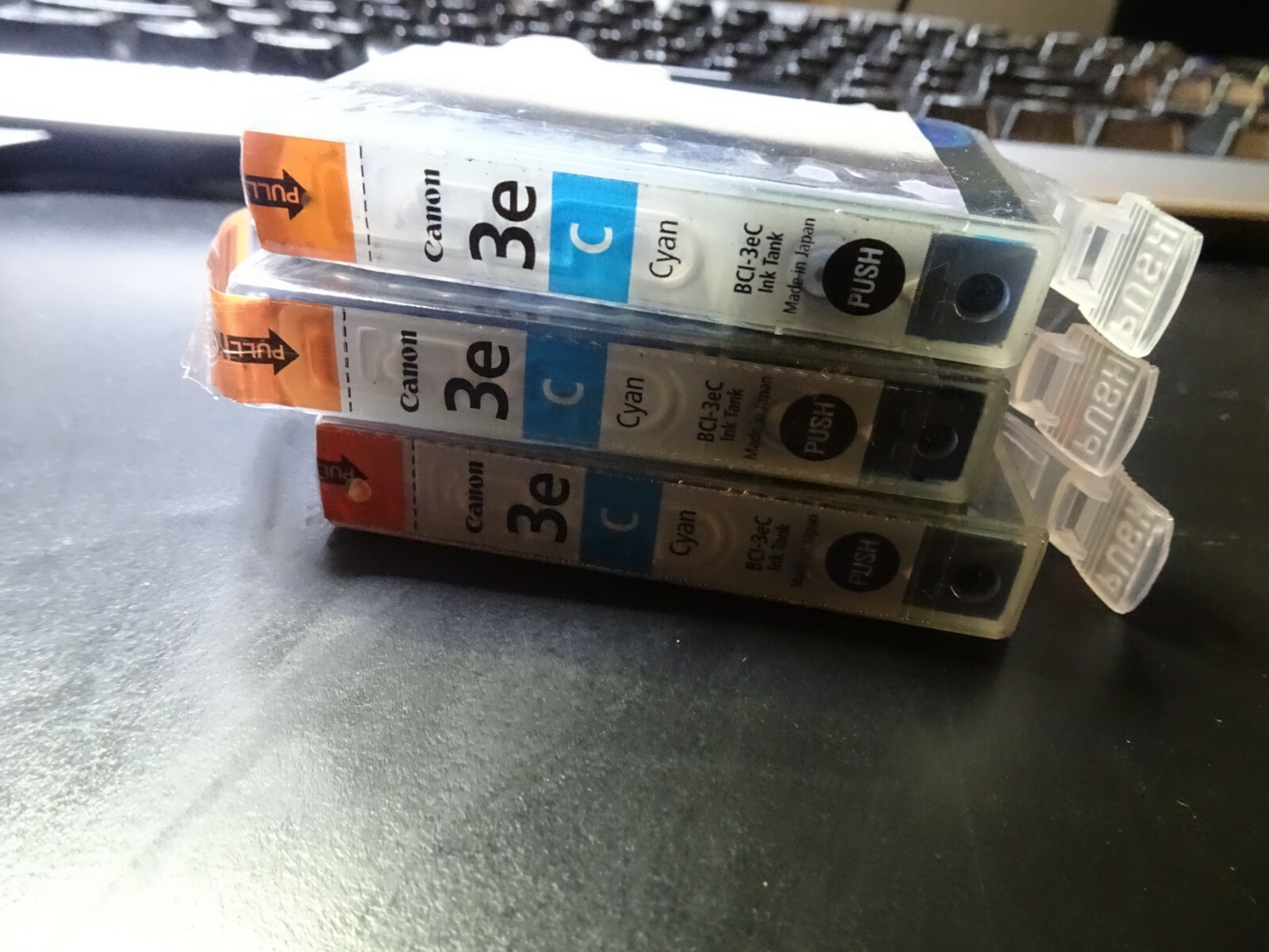 Canon 3-Pack Lots Cyan 3e BCI-3eC Ink Tanks, Compatible List @ Description