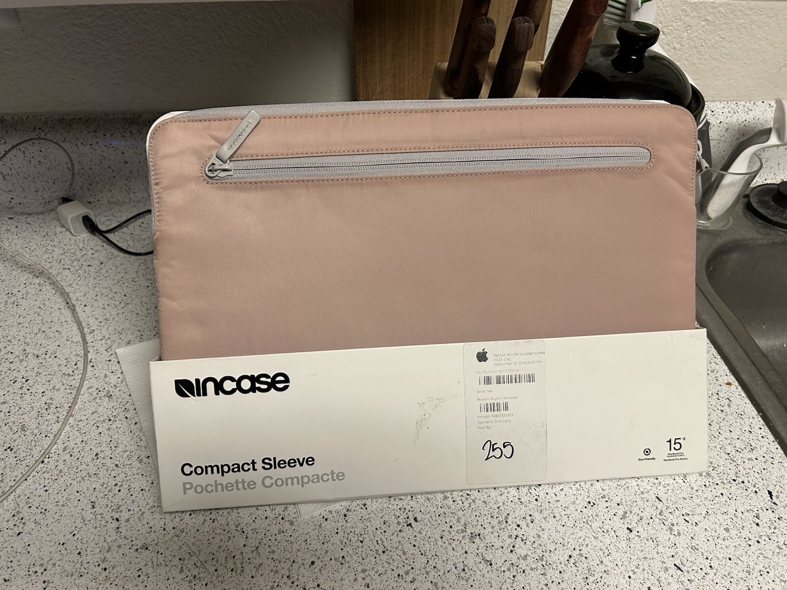 Incase Compact Sleeve Computer Case for MacBook Pro 15" 16" Padded Flight Nylon