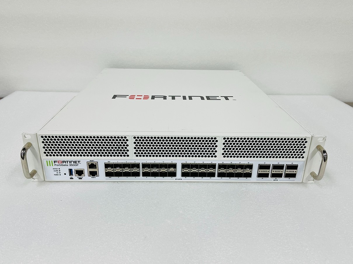 Fortinet FG-3500F FortiGate-3500F 30x 10G/25G & 6x 100G QSFP28 Network Firewall