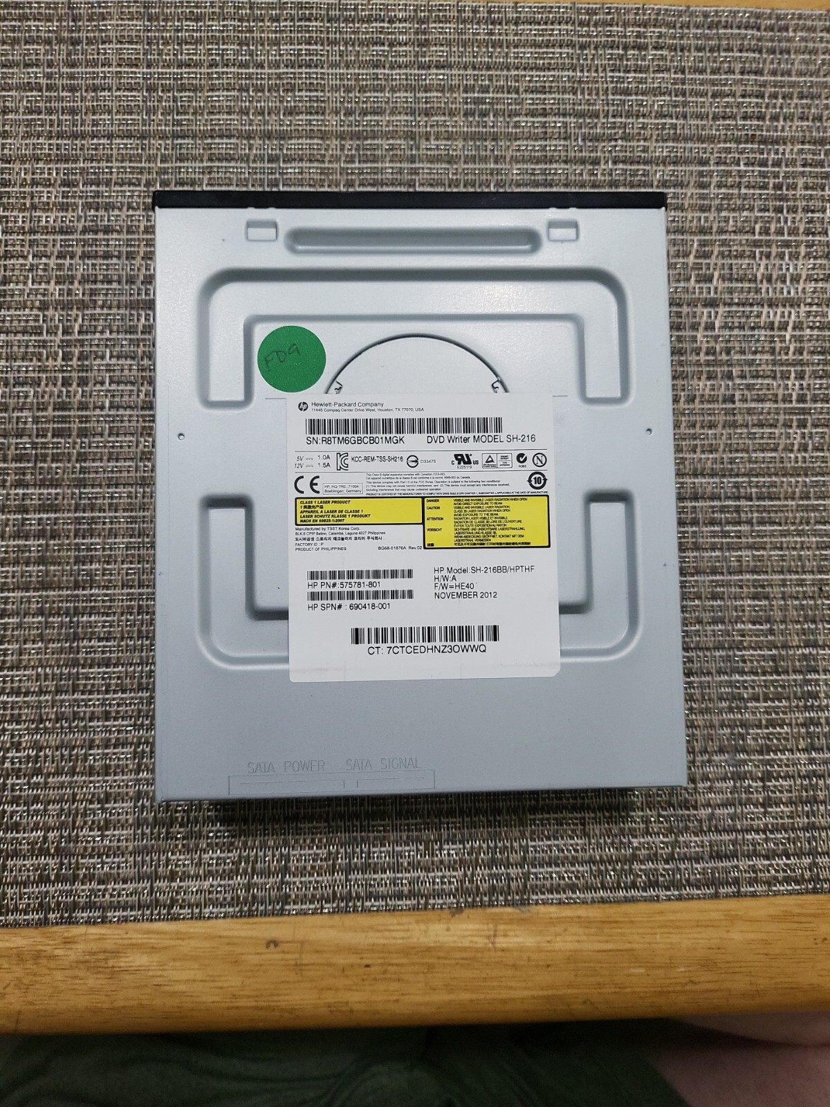 HP 575781-801 Desktop SATA CD/DVD-RW Rewritable Optical Drive 575781-800