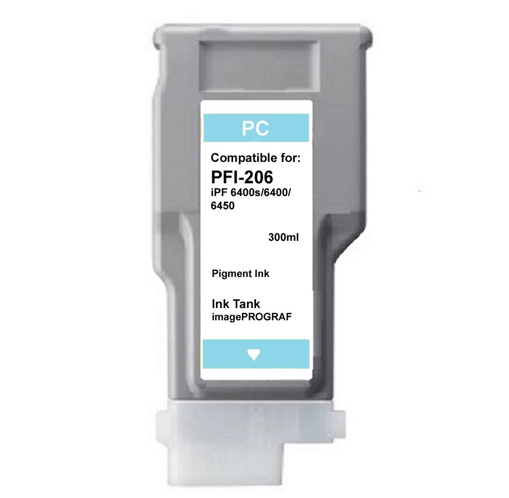 PFI-206 Photo Cyan Ink Cartridge for Canon 6400s 6400 6450 Printer PFI206PC