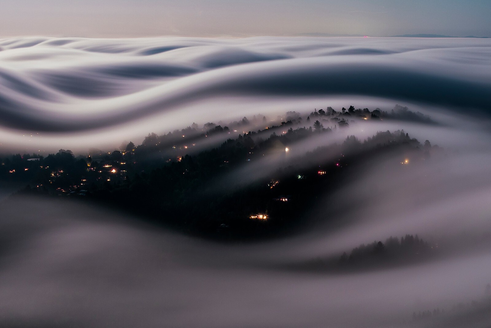 Landscape nature clouds long exposure california usa Custom Gaming Mat Desk