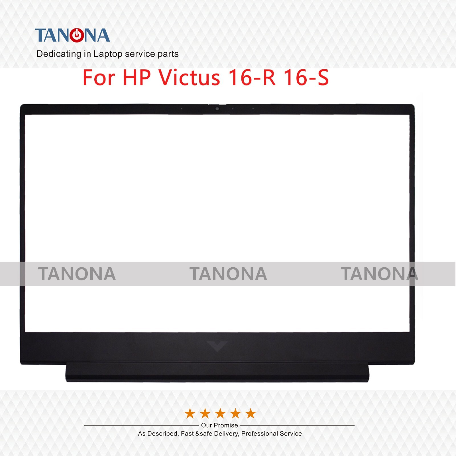 New For HP Victus 16-R 16-S LCD Screen Front Bezel B Shell Cover Case BLACK