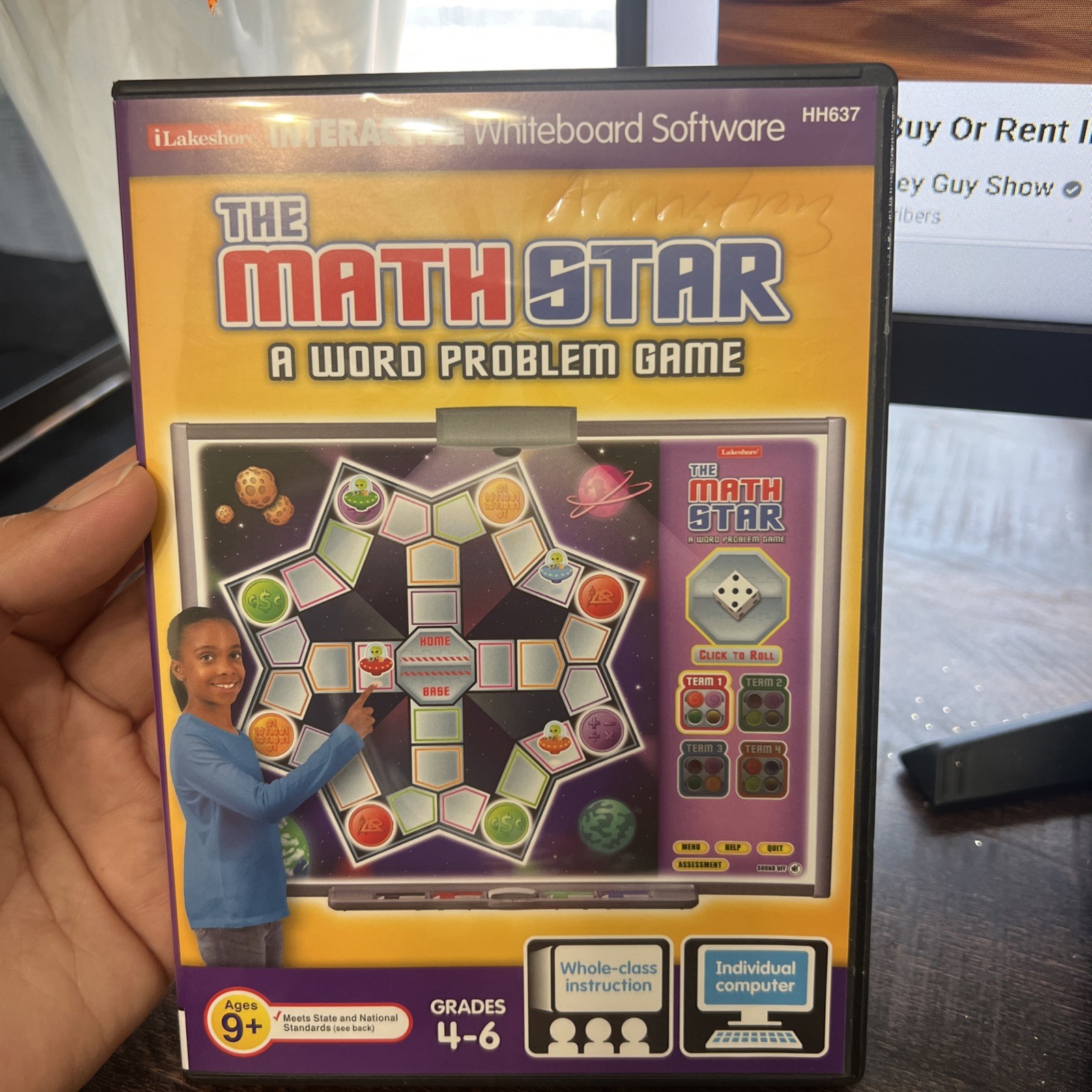 The Math Star A World Problem Game by Lakeshore Interactive Whiteboard PC/MAC