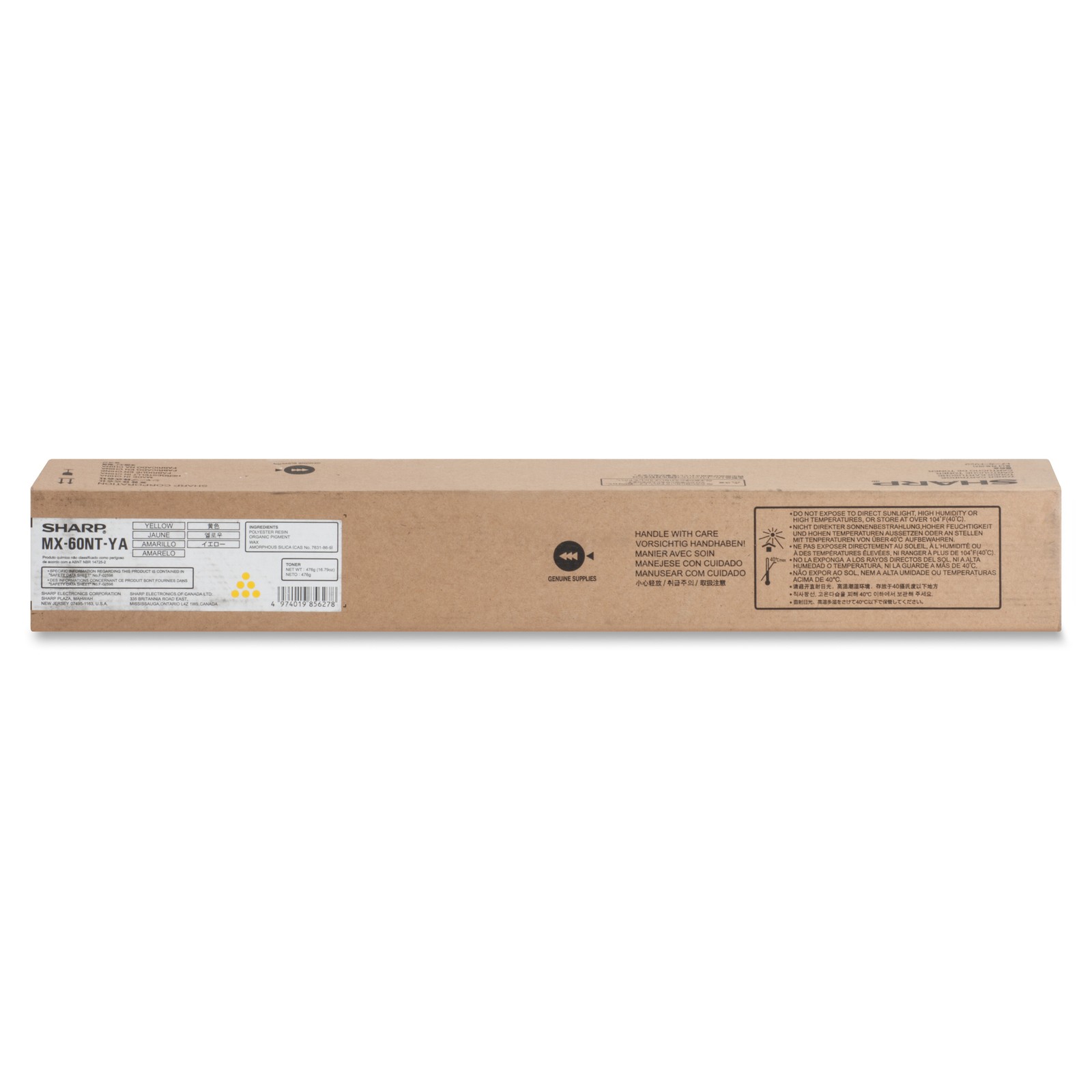 Sharp MX-60NTYA Yellow Toner Cartridge Genuine OEM Original
