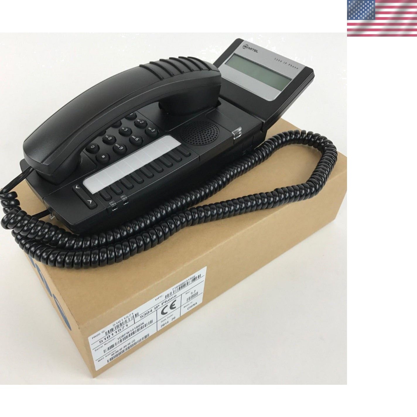 MiVoice 5304 Digital Conference Phone - Dual-Line  with Backlit Display