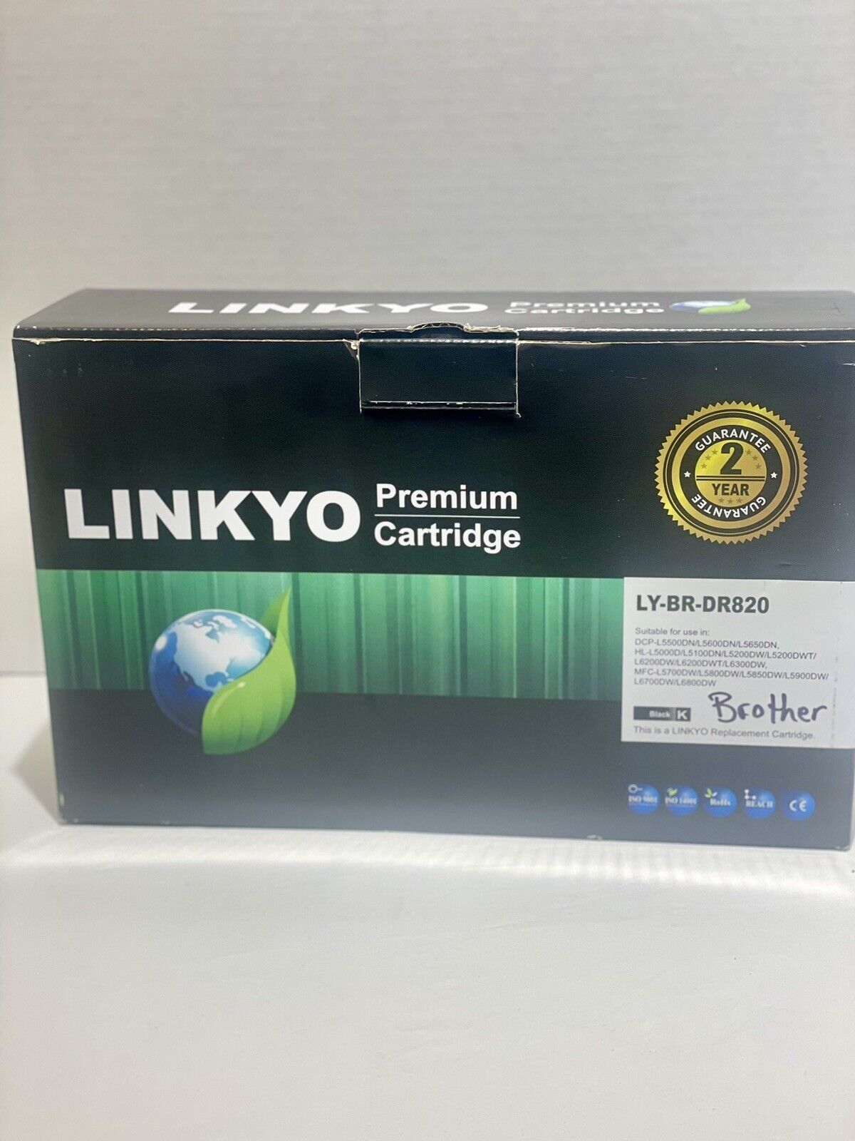 Toner Cartridge Black  Replacement  LY-BR-DR820 Sealed Linkyo Premium New In Box